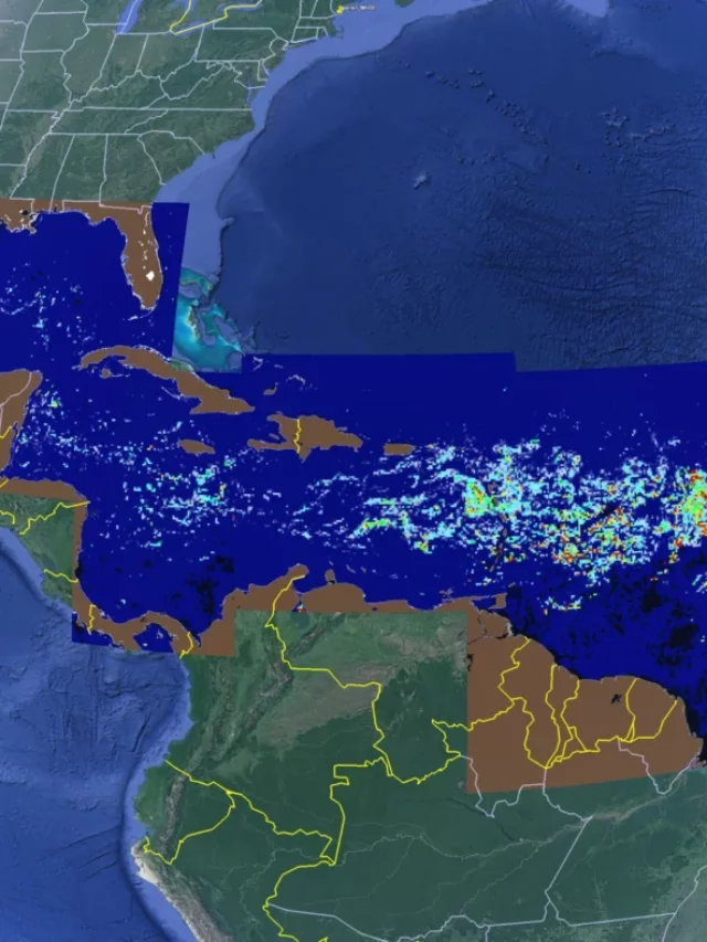 New Satellite Images Show The Invasion of Massive Sargassum