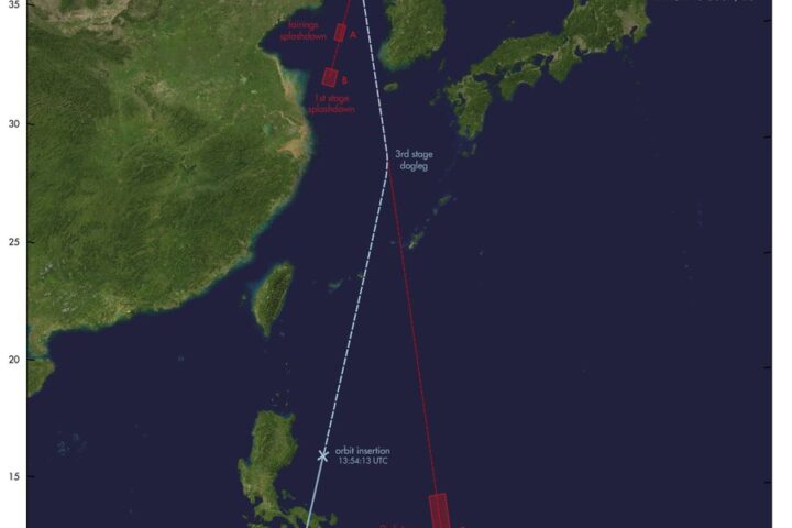 North Korea's launching its new Malligyong-1 military reconnaissance satellite Map
