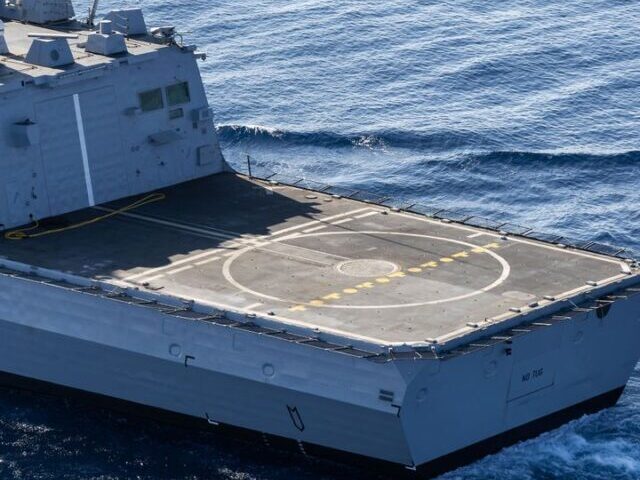 Naval unmanned aerial system tested at sea from a French Navy frigate