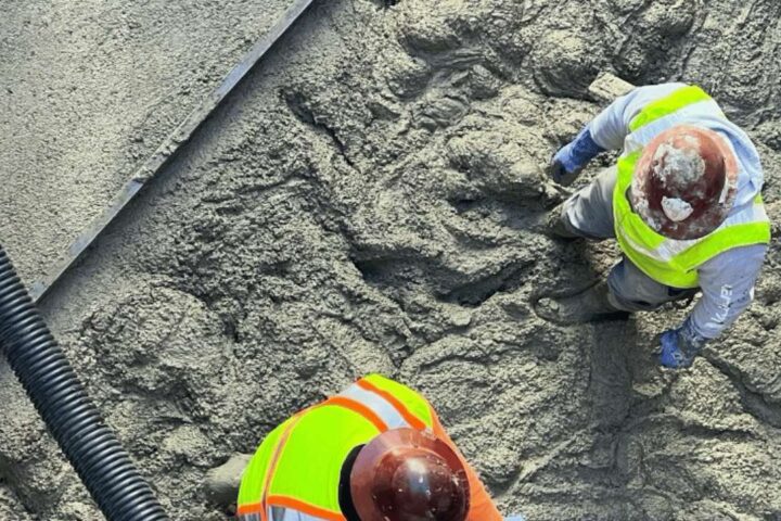 First ever pour of a 20 ton zeolite-based concrete made by C-Crete Technologies