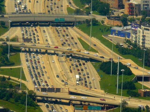 Traffic In Chicago Highway