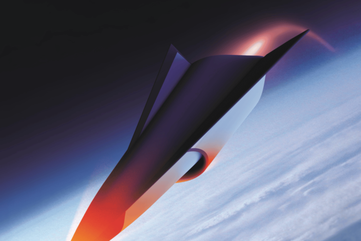 An artist's intepretation of a hypersonic vehicle. Photo credit GE Aerospace