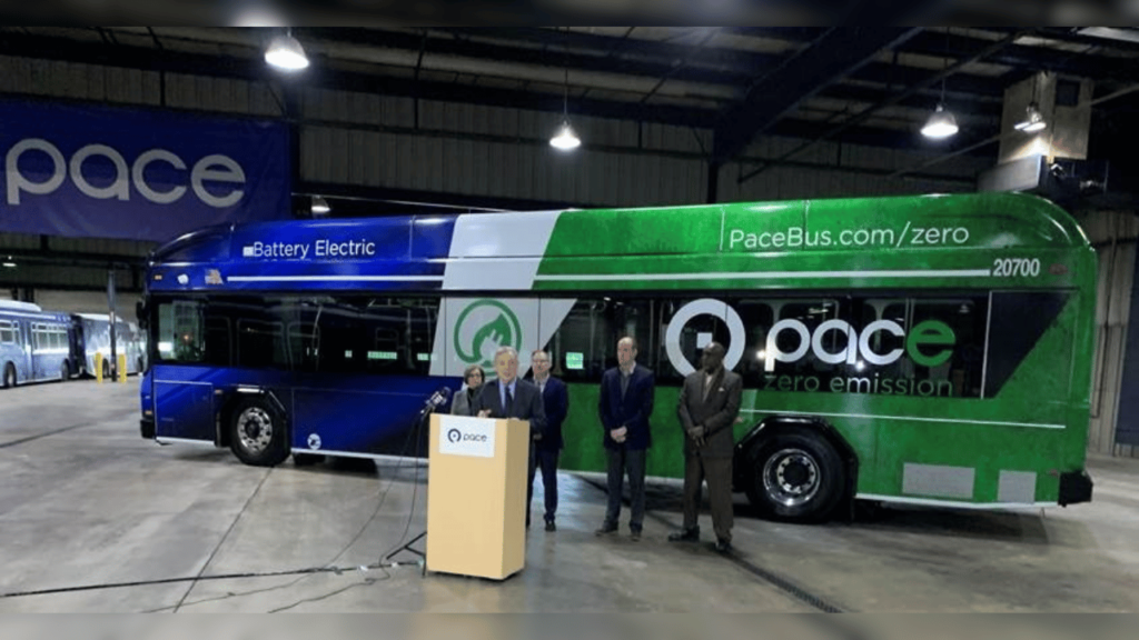 Pace’s Inaugural Electric Bus Enters Service