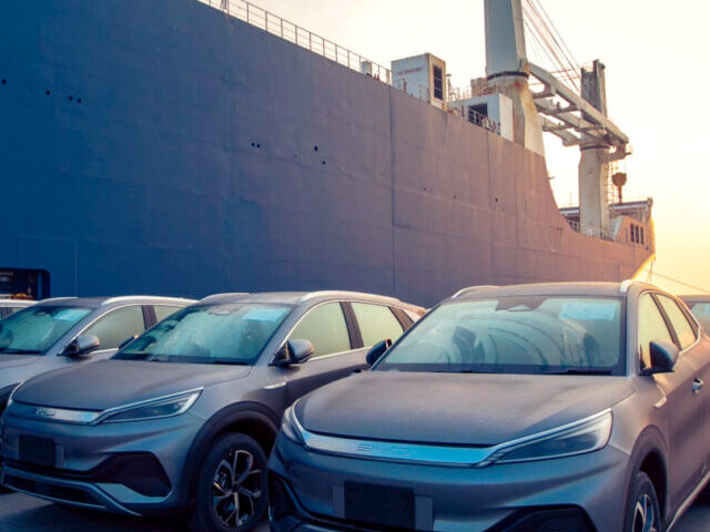 BYD Passengers Vehicles at Port