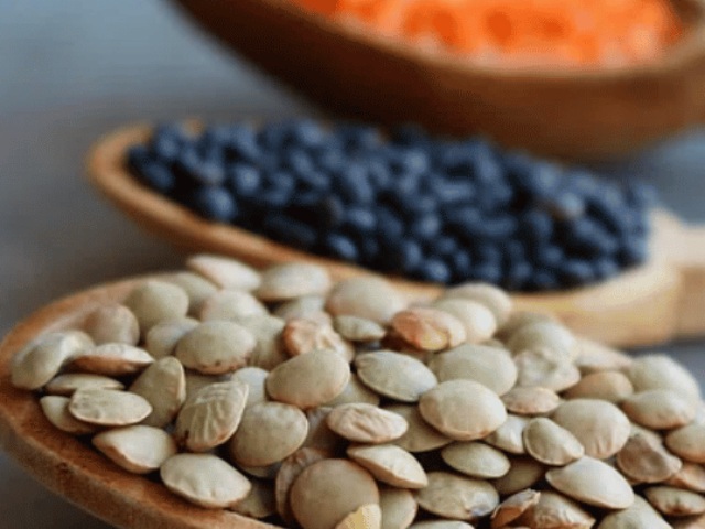 lentils in wooden spoon. Photo Credit Raw Pixel