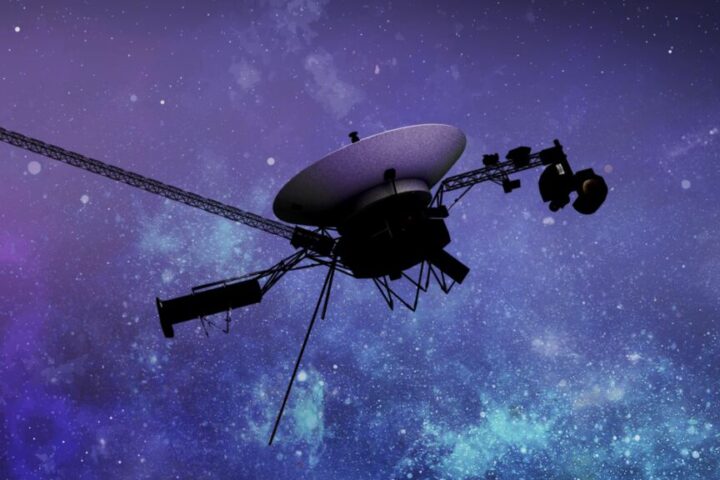 Artist’s illustration of one of the Voyager spacecraft. Credit: Caltech/NASA-JPL