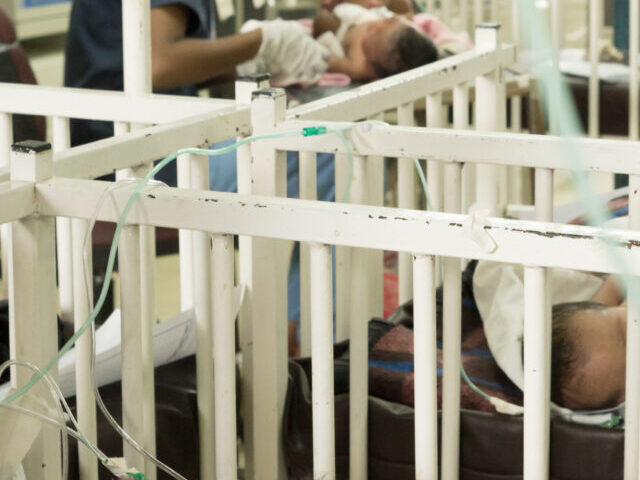 Nurse taking care of newborn babies who are treated inside Neonatal intensive care unit at Yekatit 12 Hospital Medical College