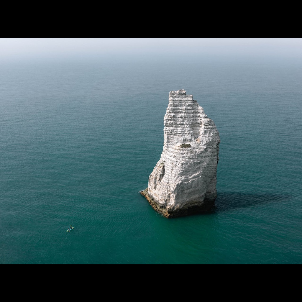 White Rock formation in Middle of Sea.