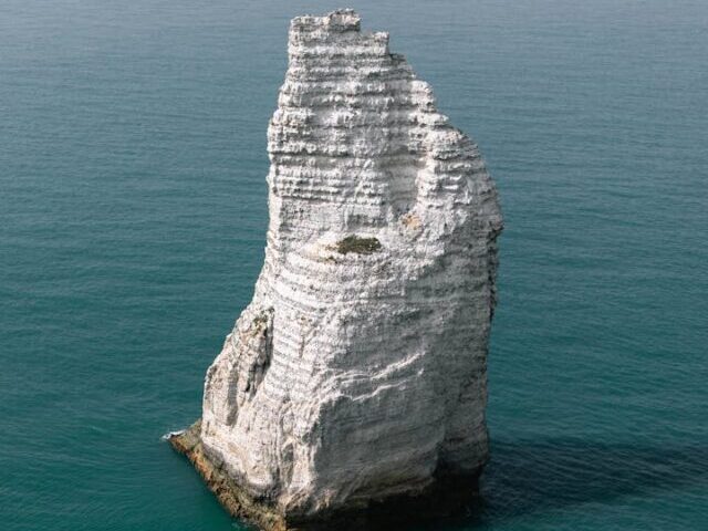 White Rock formation in Middle of Sea.