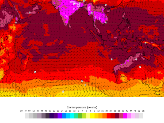 Widespread parts of Asia and Africa reel under extreme weather.