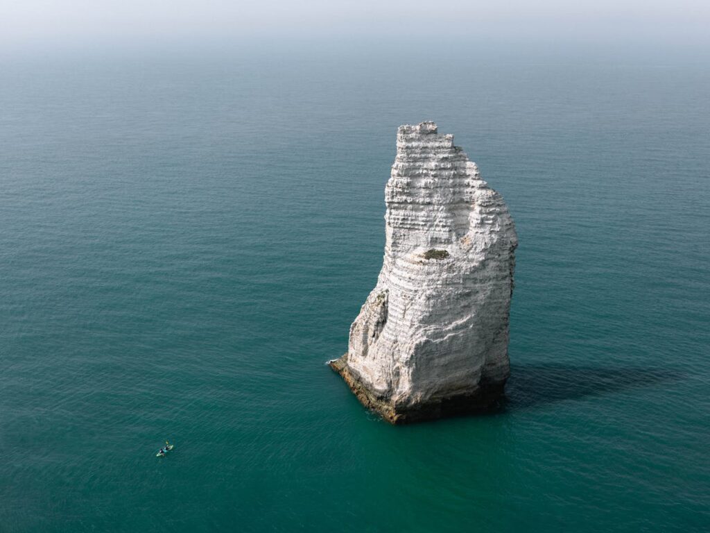 White Rock formation in Middle of Sea.