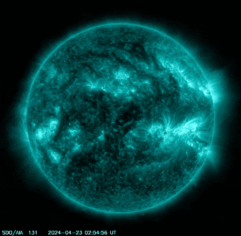 A SUPER-SYMPATHETIC SOLAR FLARE, Photo Credit: Spaceweather.com