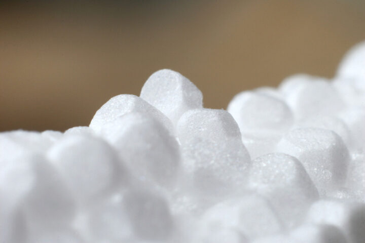Detail of polystyrene, Photo Credit: Tohico (CC BY 2.0 DEED)