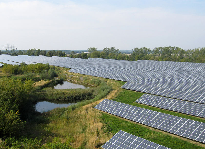 Solar Power Plant Leipziger Land.( Source: GEOSOL Gesellschaft für Solaranergie mbH)