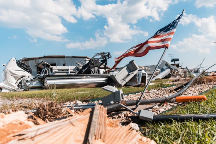 Impact of tornado on a house in Texas. Photo Credit: Gov. Greg Abbott (X formerly Twitter)