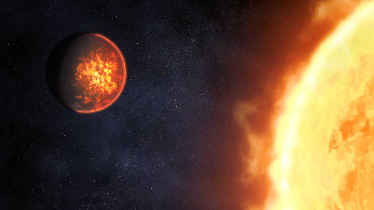 Illustration of Exoplanet 55 Cancri e and Its Star. Photo Credit: Web Space Telescope