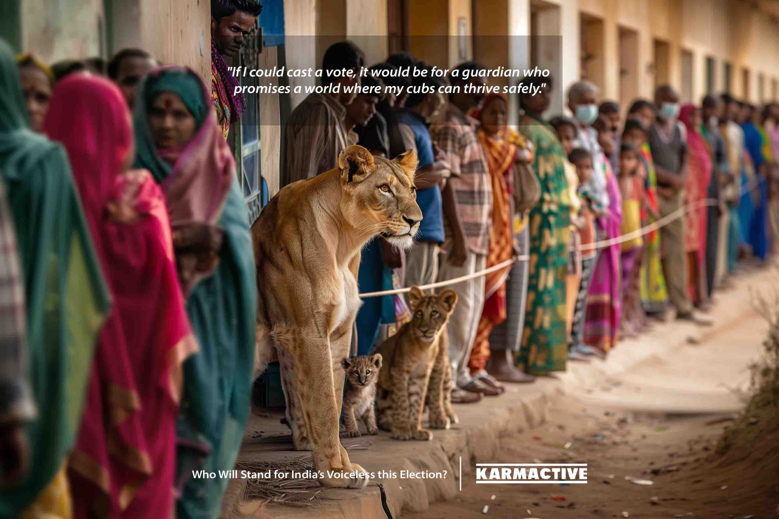 Wildlife at India's 2024 Elections, Photo Credit: Karmactive.com (2024 India Election)