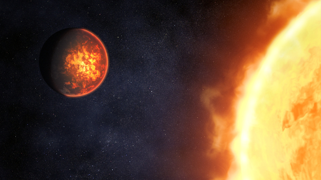 Illustration of Exoplanet 55 Cancri e and Its Star. Photo Credit: Web Space Telescope