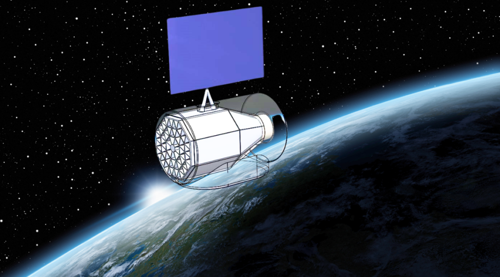 UK's innovative thruster could potentially keep satellites operational indefinitely by utilizing only solar power and atmospheric air. {Photo Credit: University Of Surrey}