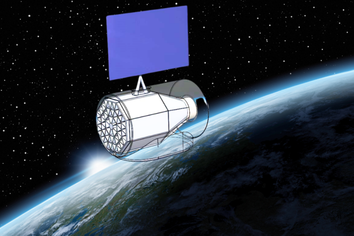 UK's innovative thruster could potentially keep satellites operational indefinitely by utilizing only solar power and atmospheric air. {Photo Credit: University Of Surrey}