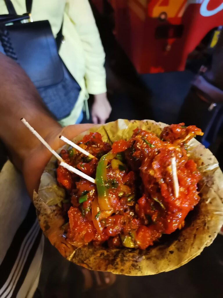 Gobi Manchurian is a snack often served in street food stalls.( Credit: Olivesil, CC BY-SA 4.0 DEED )
