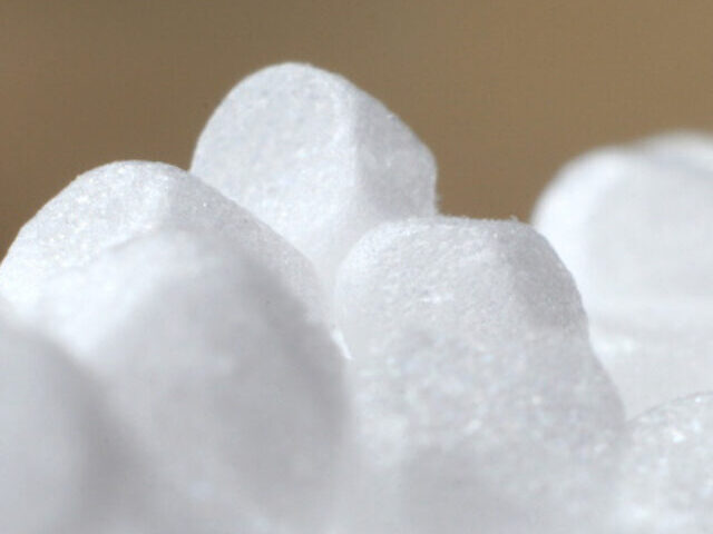 Detail of polystyrene, Photo Credit: Tohico (CC BY 2.0 DEED)