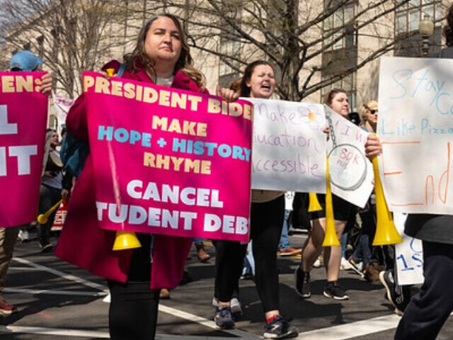 Student Debt Protest, Photo Credit: American Association of University Professors (CC BY-NC-SA 2.0 DEED)