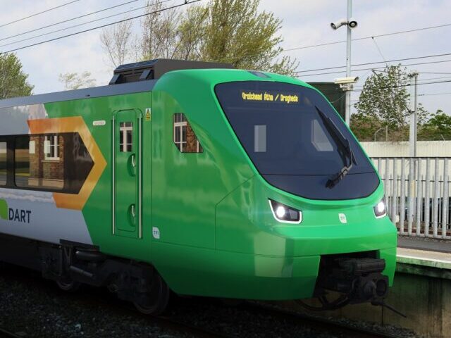 A Dart train at Clontarf Road railway station, Dublin City, Republic of Ireland(Source: alstom)