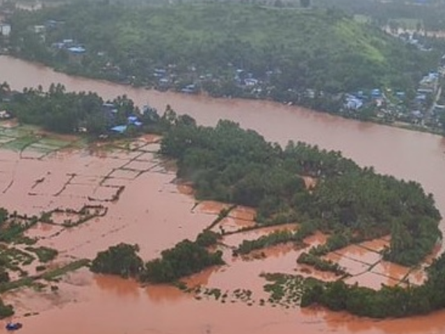 Flooded area