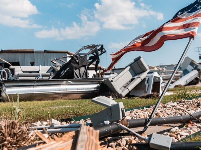 Impact of tornado on a house in Texas. Photo Credit: Gov. Greg Abbott (X formerly Twitter)