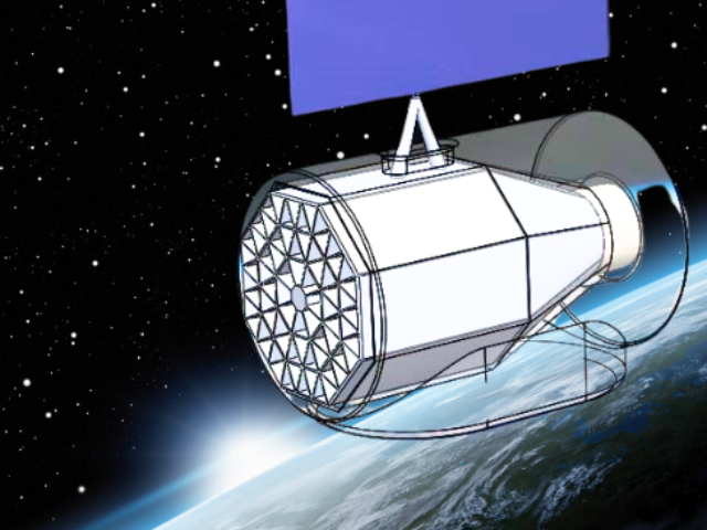 UK's innovative thruster could potentially keep satellites operational indefinitely by utilizing only solar power and atmospheric air. {Photo Credit: University Of Surrey}