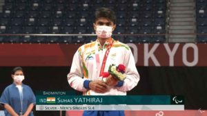 Suhas Yathiraj, An Indian Professional Para-badminton Player Bagged A Silver Medal At The Tokyo Paralympics.