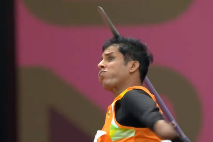 India’s Devendra Jhajharia won the silver medal in the men’s javelin throw