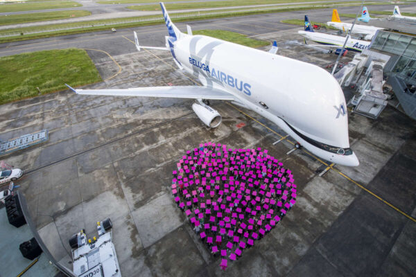 The Airbus BelugaXL.