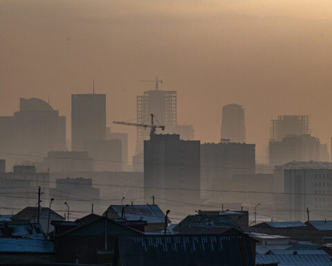 Buildings in Ulaanbaatar obscured by smog. Ulaanbaatar is one of the most polluted cities in the world. Phtoto Source - Asian Development Bank , CC BY-NC-ND 2.0