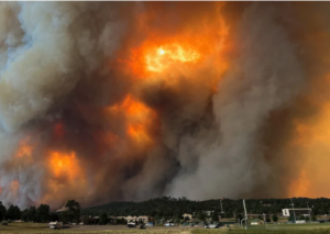 Fast-spreading wildfires in New Mexico, Photo Source - RDR UAP Reporter