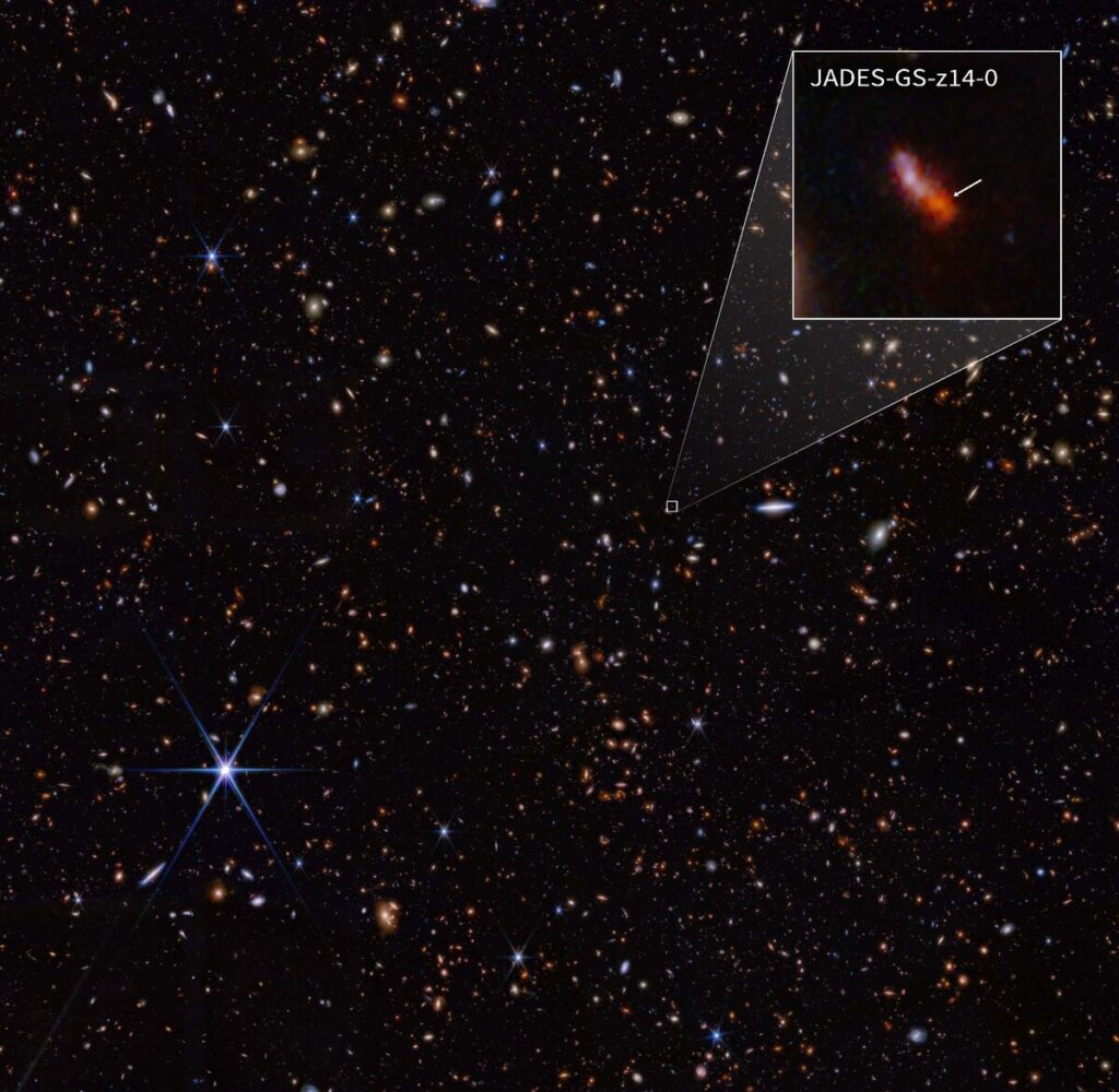 James Webb Spots Universe's Oldest Known Galaxy: Light from 290 Million Years After the Big Bang