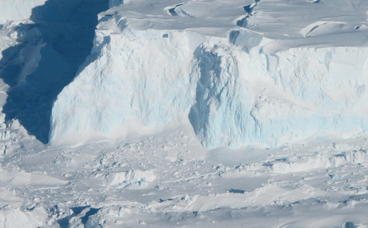 A new NASA study finds that Thwaites' ice loss will continue, but not quite as rapidly as previous studies have estimated. Photo Credit: NASA/James Yungel {CC BY-NC 2.0}