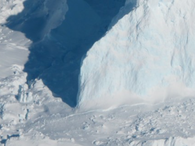 A new NASA study finds that Thwaites' ice loss will continue, but not quite as rapidly as previous studies have estimated. Photo Credit: NASA/James Yungel {CC BY-NC 2.0}