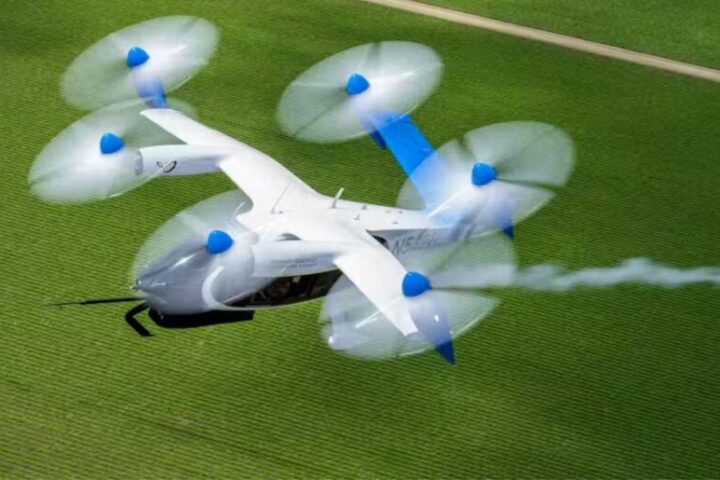 On June 24, 2024, Joby’s hydrogen-electric technology demonstrator aircraft completed a 523-mile flight above Marina, California, with no in-flight emissions except water. Photo Credits : Joby Aviation