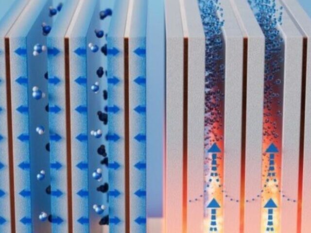 A simple, compact system first collects moisture from the air (left) and then releases the trapped liquid (right) when heated, which results in potable water. ( Credit: Xiangyu Li )