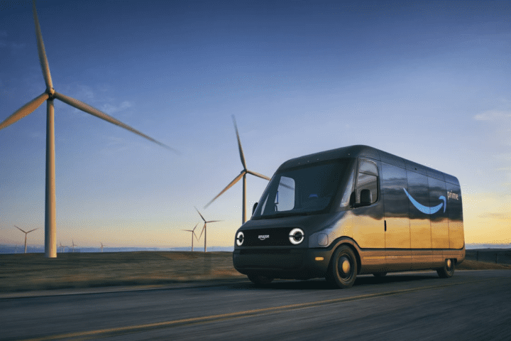 Amazon is committed to decarbonizing its delivery fleet and has rolled out more than 10,000 custom electric delivery vans across the U.S.