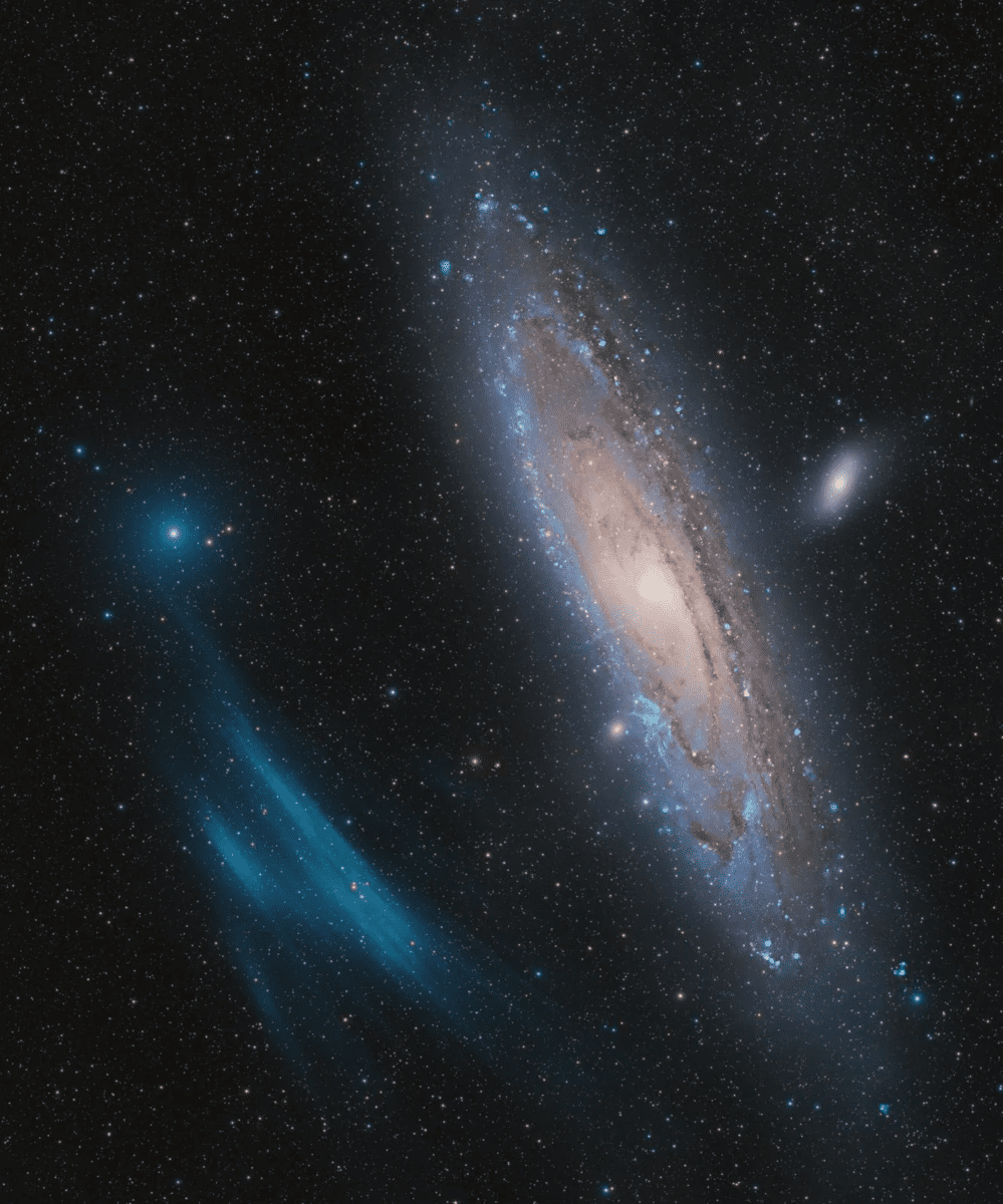 G-247034-11 Andromeda, Unexpected © Marcel Drechsler, Xavier Strottner, Yann Sainty Astronomy Photographer of the Year 2023 Overall Winner and Galaxies winner. Photo Credit: www.rmg.co.uk/