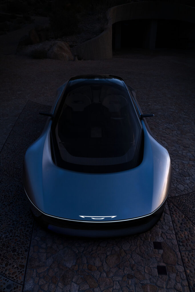 The Chrysler Halcyon Concept offers an aerodynamic, streamlined,