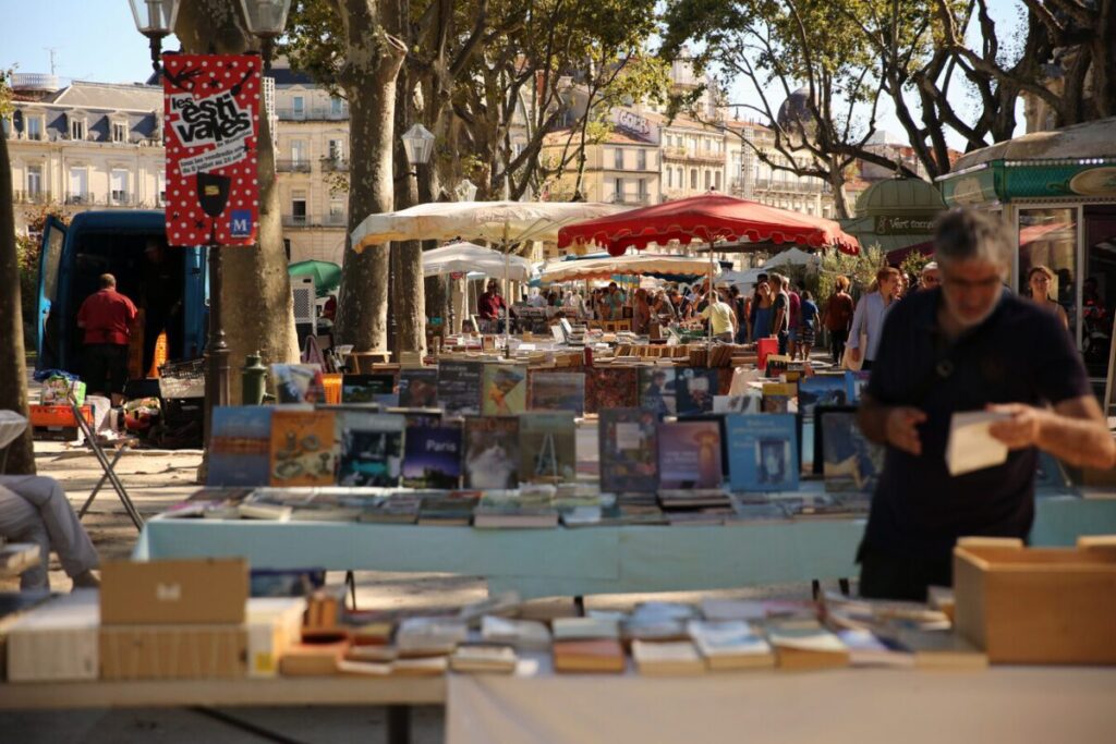 A market held every Saturday afternoon.