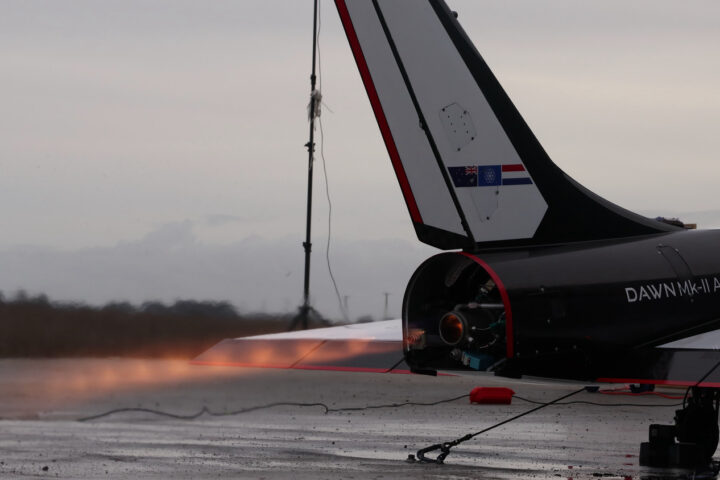 The Mk-II Aurora during an all-up systems test in June 2024 at Tāwhaki National Aerospace Centre.