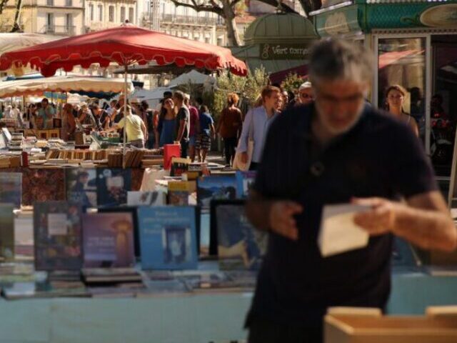 A market held every Saturday afternoon.