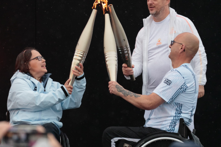 The Paralympic Flame for the #Paris2024. Photo Source: Paralympic Games (Facebook)