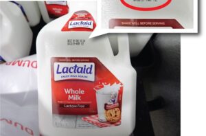 A Can of Lactaid Whole Milk.