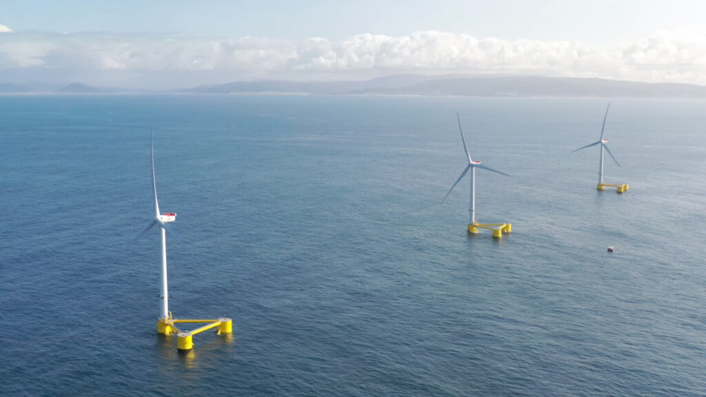 World's first semi-submersible floating offshore wind farm.